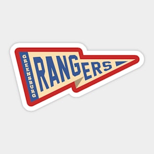 Greensburg Rangers - Blue Pennant Sticker